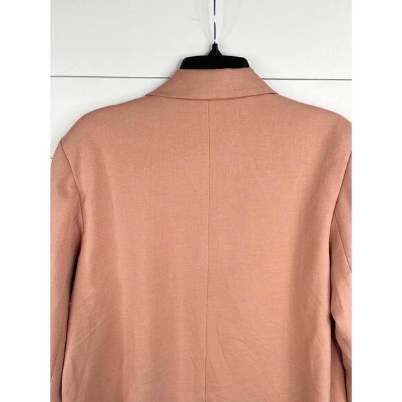 Nordstrom Two Button Notched Lapel Front Pockets Blazer Jacket Sz M Relaxed Fit - Picture 5 of 12
